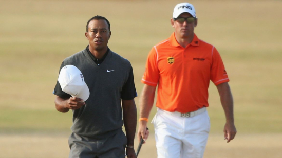 Tiger Woods a Lee Westwood