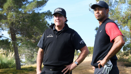 Phil  Mickelson a Tiger Woods