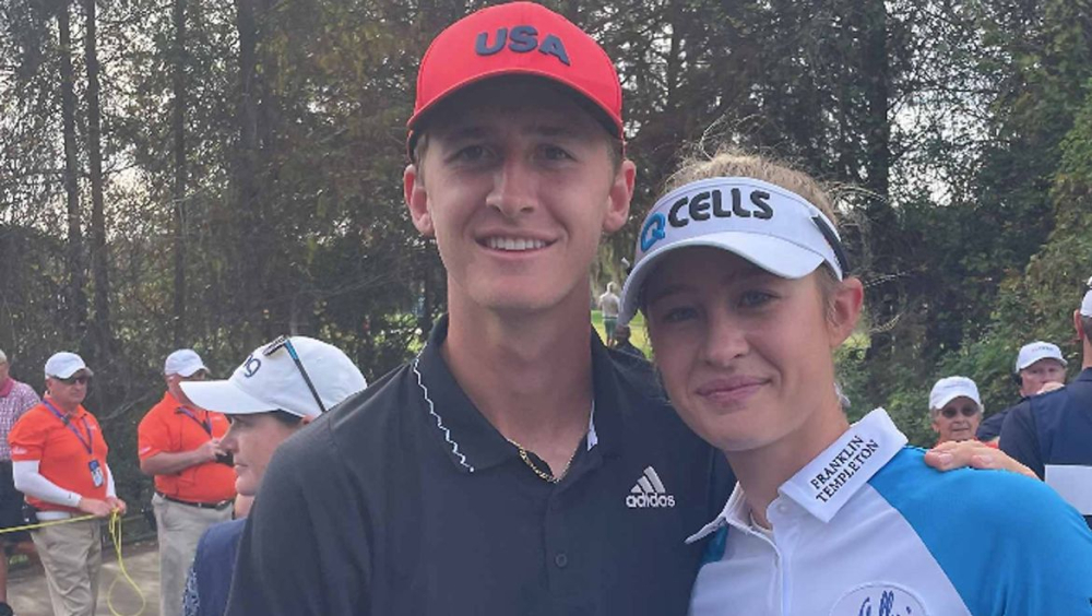 Nelly Korda a její bratr Sebastian