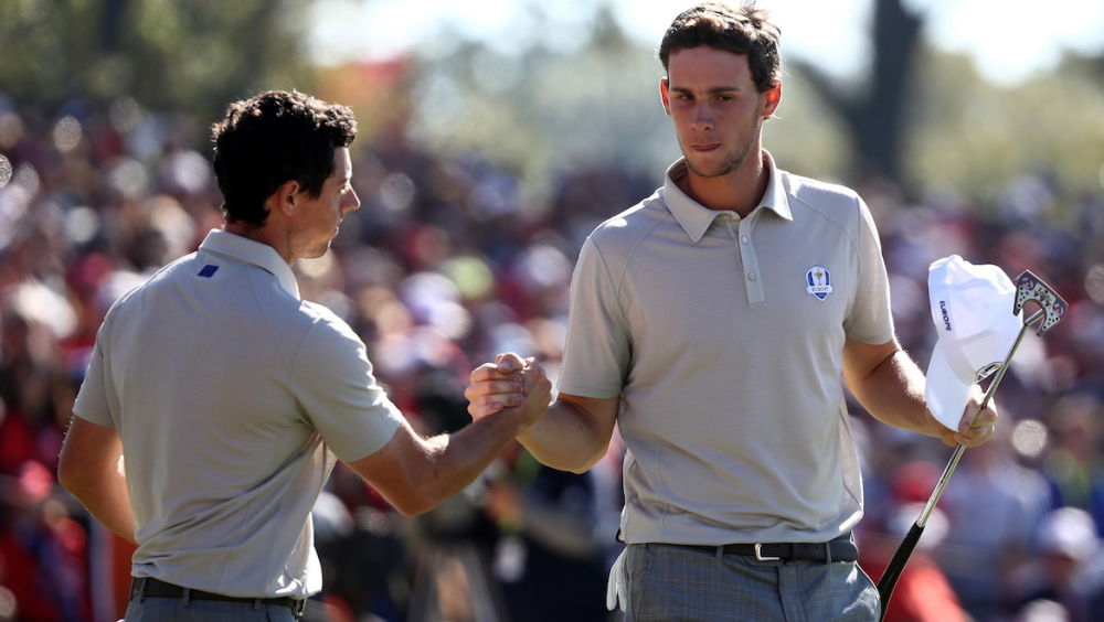 Rory McIlroy a Thomas Pieters