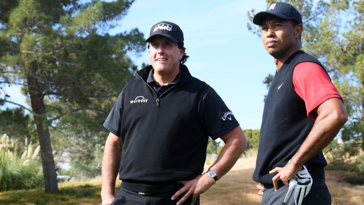 Phil Mickelson a Tiger Woods