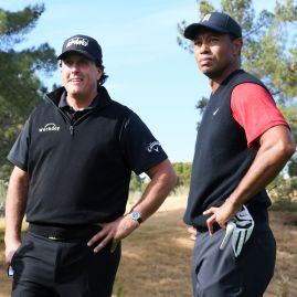 Phil  Mickelson a Tiger Woods